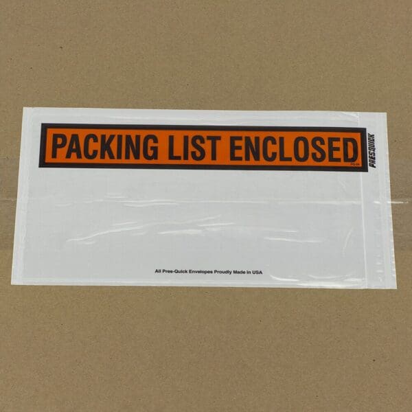 PQ24BL packing list envelope with topbar design and secure adhesive in the Envelopes category